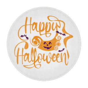 Happy Halloween-Kürbislaterne Schneidebrett
