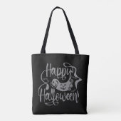 Happy Halloween-Kürbislaterne Tasche (Rückseite)