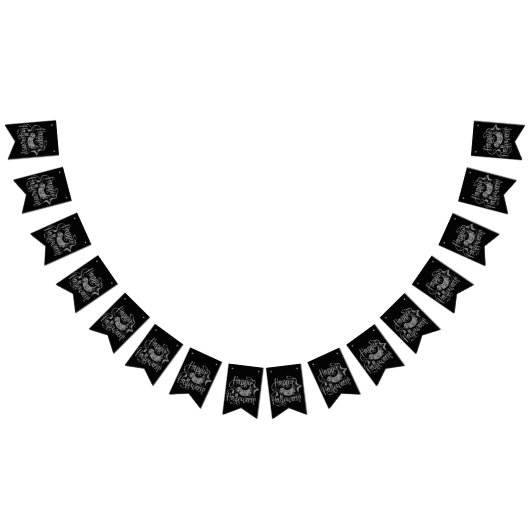 Happy Halloween-Kürbislaterne Wimpelkette (Alle)