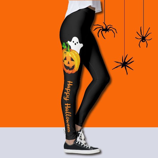Happy Halloween Kürbislaternen Pumpkins Party Leggings