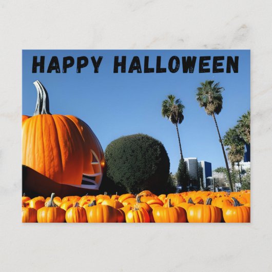 Happy Halloween LA Postkarte (Vorderseite)