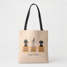 Happy Halloween Labrador Retriever Dogs Pumpkin Tasche