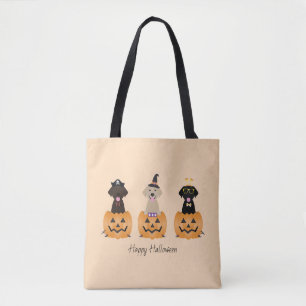 Happy Halloween Labrador Retriever Dogs Pumpkin Tasche