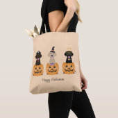 Happy Halloween Labrador Retriever Dogs Pumpkin Tasche (Von Nahem)
