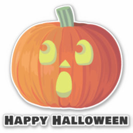 Happy Halloween Lächeln Pumpkin Sticker