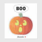 Happy Halloween Lächeln Pumpkin Sticker (Blatt)