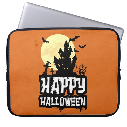 Happy Halloween Laptopschutzhülle (Vorderseite)