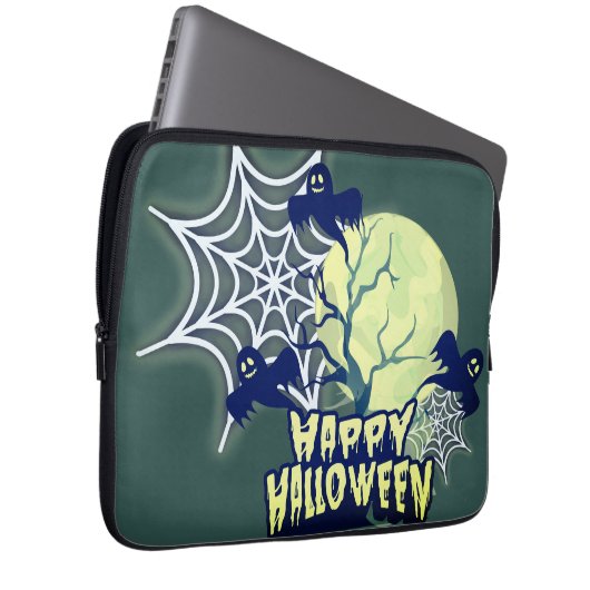 Happy Halloween Laptopschutzhülle (Vorne Rechts)