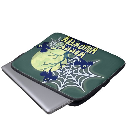 Happy Halloween Laptopschutzhülle (Vorne Knopf)