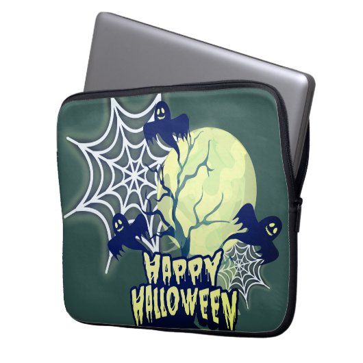 Happy Halloween Laptopschutzhülle (Vorderseite Links)