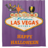 Happy Halloween Las Vegas Style Duschvorhang (Vorderseite)