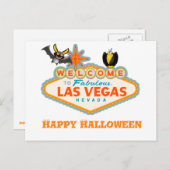 Happy Halloween Las Vegas Style Postkarte (Vorne/Hinten)