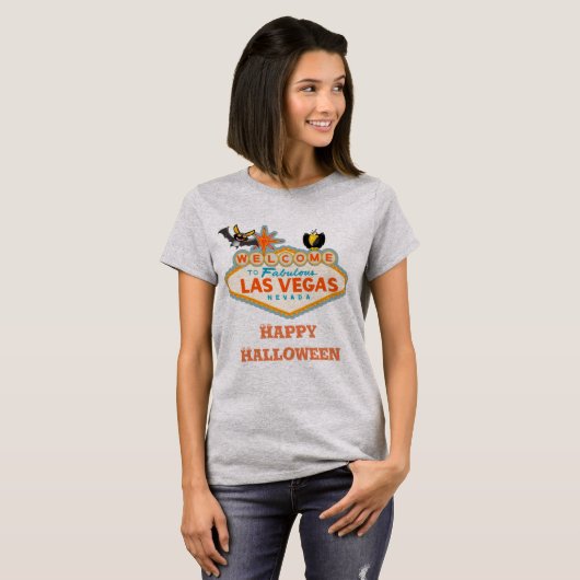 Happy Halloween Las Vegas Style T-Shirt (Vorne ganz)