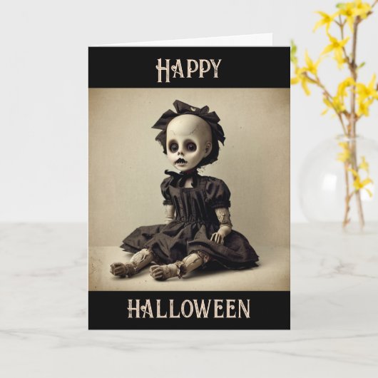 Happy Halloween, Lass den Ghul Timer Roll Karte (Gelbe Blume)