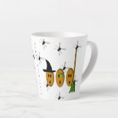 Happy Halloween Latte Tasse (Rechte Ecke)