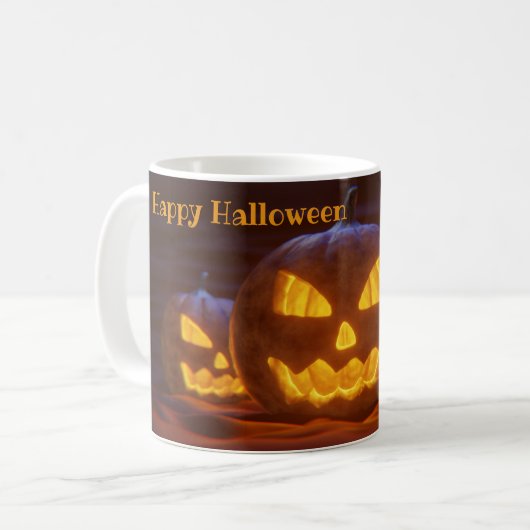 Happy Halloween - Laughing Lanterns Kaffeetasse (Vorderseite Links)
