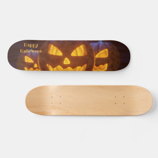 Happy Halloween - Laughing Lanterns Skateboard (Horizontal)