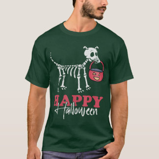 Happy Halloween Lazy Halloween Kostüm Hund Trick O T-Shirt