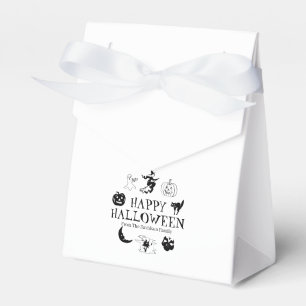 Happy Halloween Leckerei individuelle Name Schwarz Geschenkschachtel