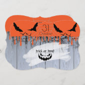 Happy Halloween "Leckerei oder Trick" Einladung (Vorne/Hinten)