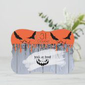 Happy Halloween "Leckerei oder Trick" Einladung (Stehend Vorderseite)
