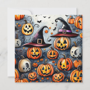 Happy Halloween Leckerei oder Tricks Design Feiertagskarte