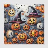 Happy Halloween Leckerei oder Tricks Design Magneteinladung (Vorderseite)