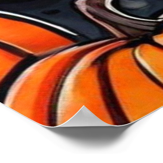 Happy Halloween Leckerei oder Tricks Design Poster (Ecke)