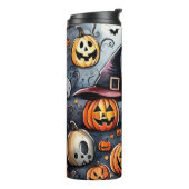 Happy Halloween Leckerei oder Tricks Design Thermosbecher (Nach links gedreht)
