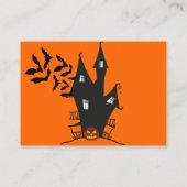 Happy Halloween Leckereien Creepy Jack 'o Lantern Platzkarte (Rückseite)