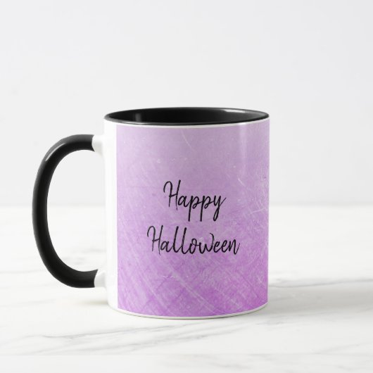Happy Halloween Lila Black Widow Spider Tasse (Links)