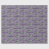 Happy halloween lila Design Geschenkpapier (Flach)