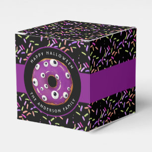 Happy Halloween Lila Googley Monster Donut Geschenkschachtel