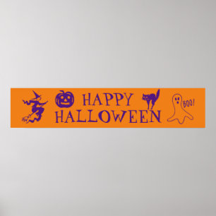 Happy Halloween lila leckeres Poster