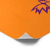 Happy Halloween lila leckeres Poster (Ecke)