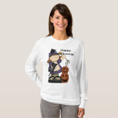 Happy Halloween Little Hexe Long Sleeve T-Shirt (Vorne ganz)