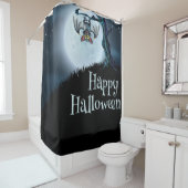 Happy Halloween Little Vampire Bat Duschvorhang (Beispiel)