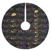 Happy Halloween Lollipops und Candy Pattern Polyester Weihnachtsbaumdecke (Vorderseite)