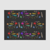 Happy Halloween Lollipops und Candy Pattern, ZSSG Seidenpapier (Vorderseite)