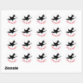 Happy Halloween lustig anpassbar Runder Aufkleber (Blatt)