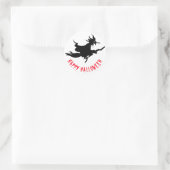 Happy Halloween lustig anpassbar Runder Aufkleber (Tasche)