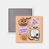 Happy Halloween Magnet (Vorderseite/Rückseite)