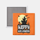 Happy Halloween Magnet (Vorderseite/Rückseite)