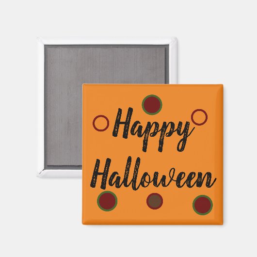 Happy Halloween Magnet (Vorderseite/Rückseite)