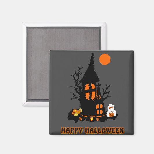 Happy Halloween Magnet (Vorderseite/Rückseite)