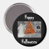 Happy Halloween Magnet (Vorderseite/Rückseite)