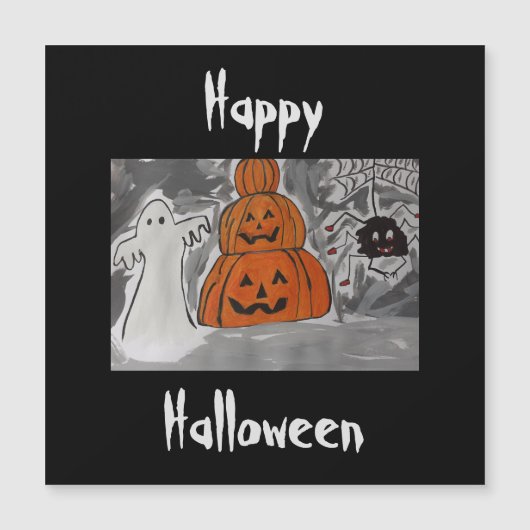 Happy Halloween Magnetkarte (Vorderseite)