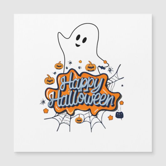 Happy Halloween Magnetkarte (Vorderseite)