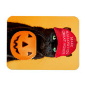 Happy Halloween Make Halloween Great Again Cat Magnet (Horizontal)