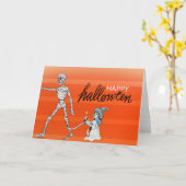 Happy Halloween - Mama und Hexenkarte Karte (Gelbe Blume)